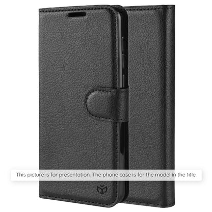 Custodia per Xiaomi Redmi 15 5G / 15 4G, Techsuit, Leather Folio, Nera