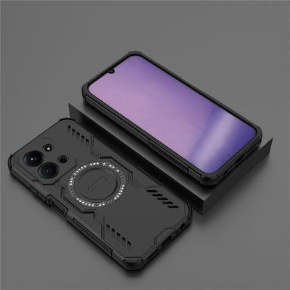 Custodia MagSafe per Xiaomi Redmi 15C 5G / 15C 4G, Techsuit, ArmorMag, Nera