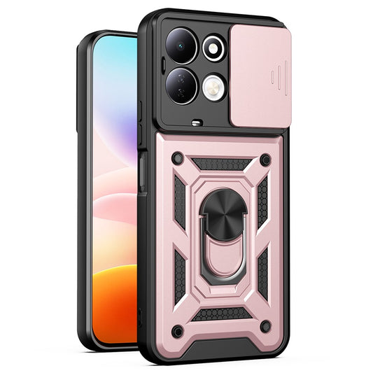 Custodia per Xiaomi Redmi 17 5G / 17 4G, Techsuit, CamShield, Rosa Dorato