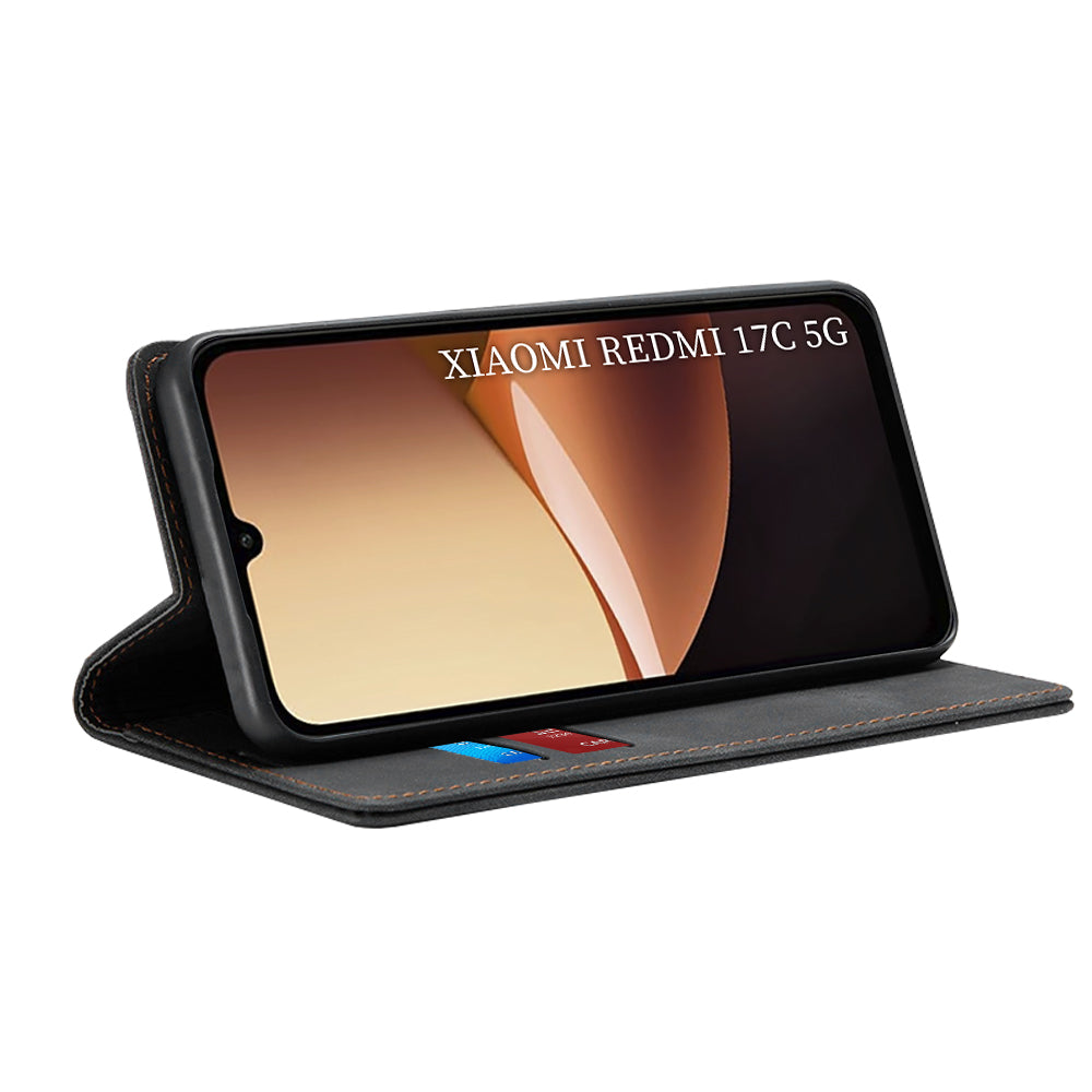 Custodia per Xiaomi Redmi 17C 5G, Techsuit, Confy, Nera