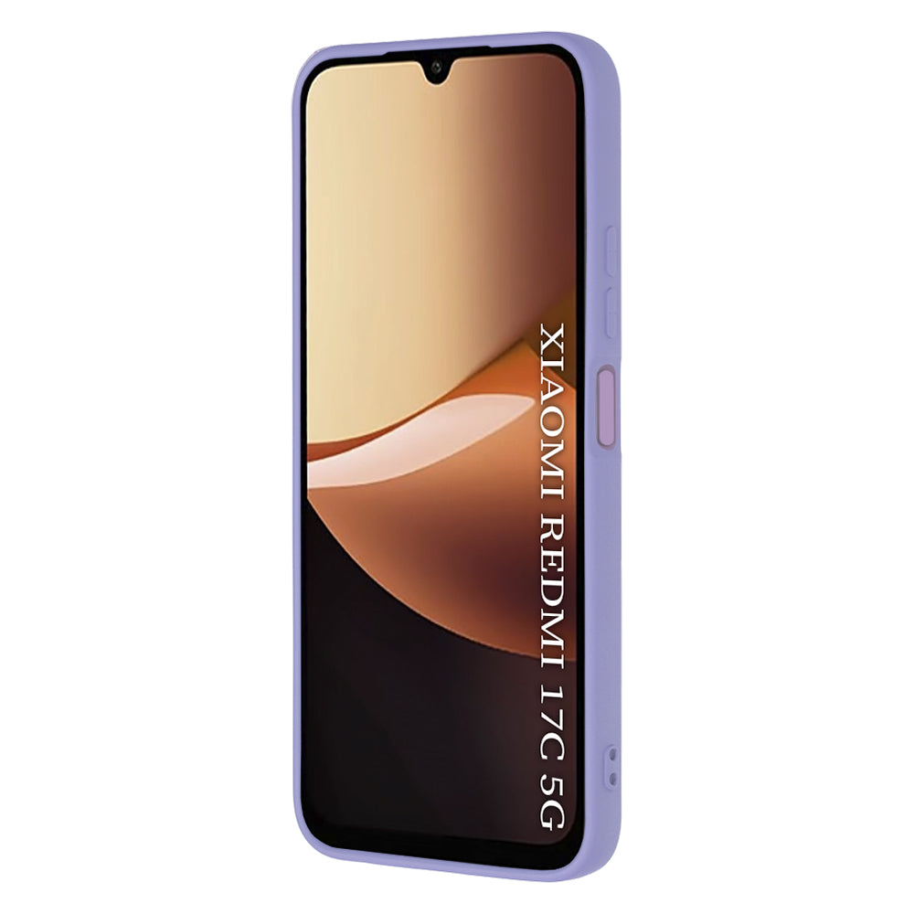 Custodia per Xiaomi Redmi 17C 5G, Techsuit, SoftFlex, Viola Chiaro