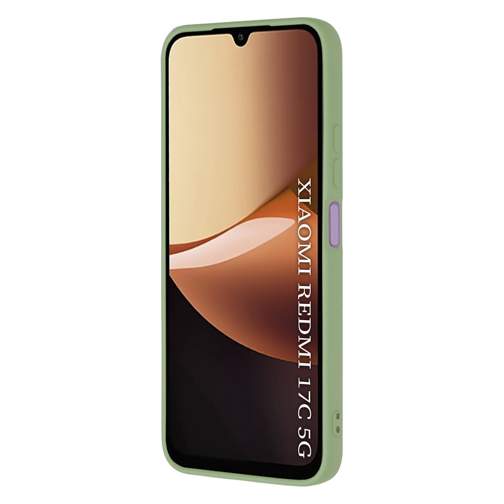 Custodia per Xiaomi Redmi 17C 5G, Techsuit, SoftFlex, Verde Chiaro