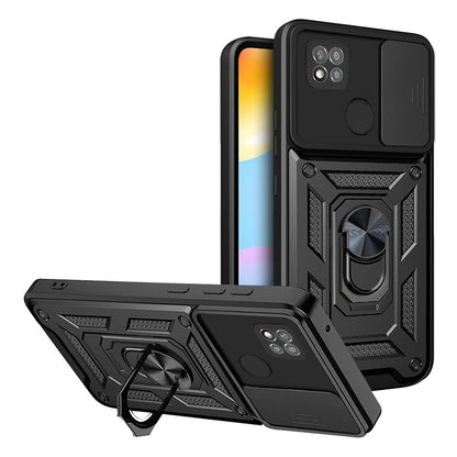 Custodia per Xiaomi Redmi 9C NFC / 9C, Techsuit, CamShield, Nera