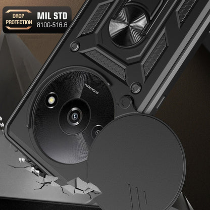 Custodia per Xiaomi Redmi A3x / A3, Techsuit, CamShield, Nera