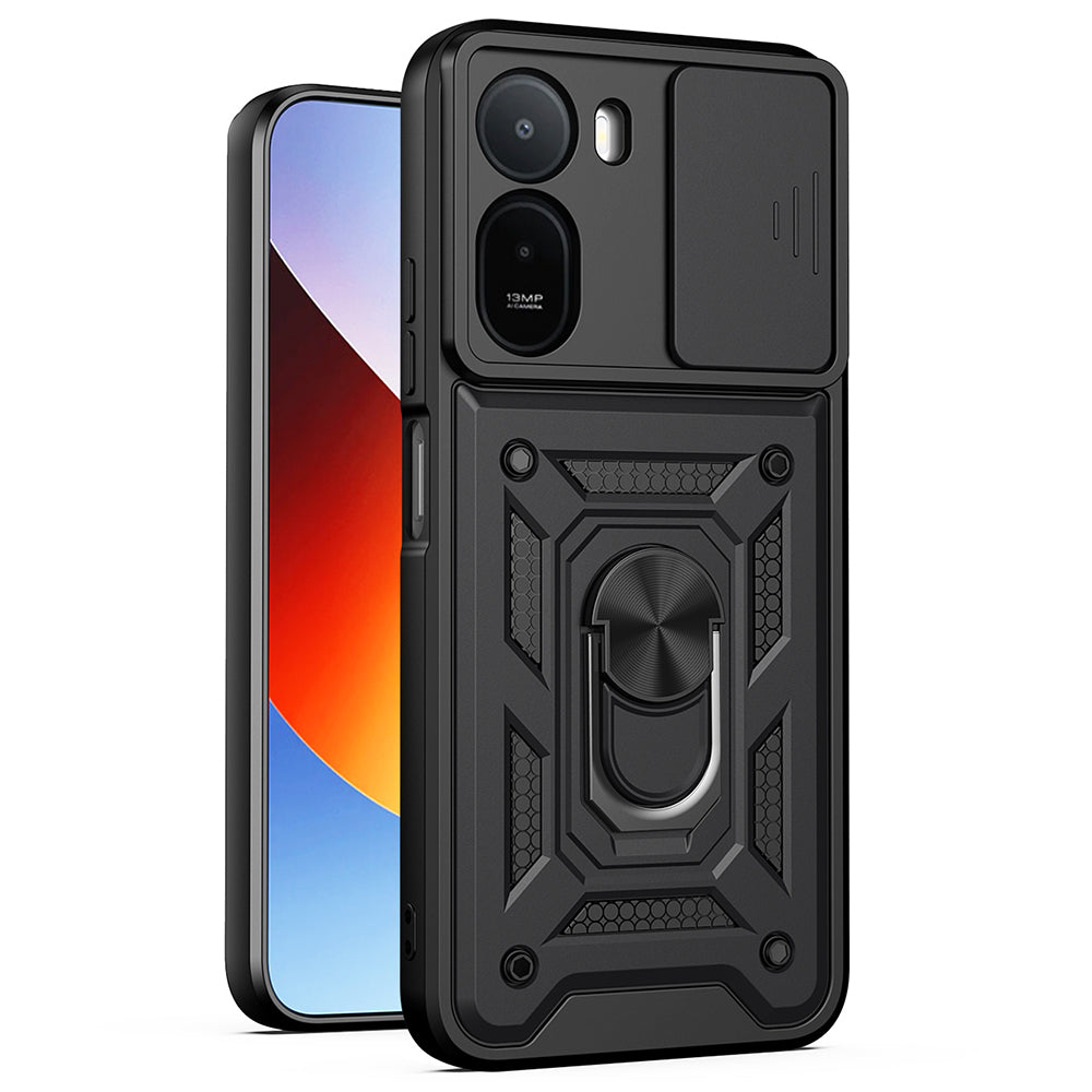 Custodia per Xiaomi Redmi A7 Pro 4G, Techsuit, CamShield, Nera