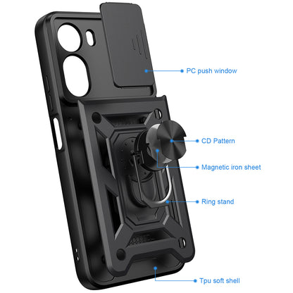 Custodia per Xiaomi Redmi A7 Pro 4G, Techsuit, CamShield, Nera