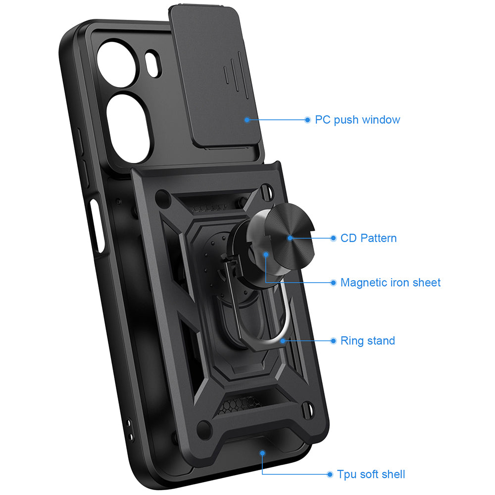 Custodia per Xiaomi Redmi A7 Pro 4G, Techsuit, CamShield, Verde