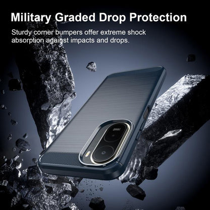 Custodia per Xiaomi Redmi A7 Pro 4G, Techsuit, Carbonio, Blu