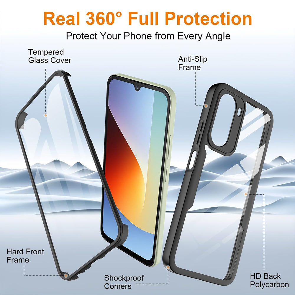 Case for Xiaomi Redmi A7 Pro 4G, Techsuit, ColorVerse 360, Black