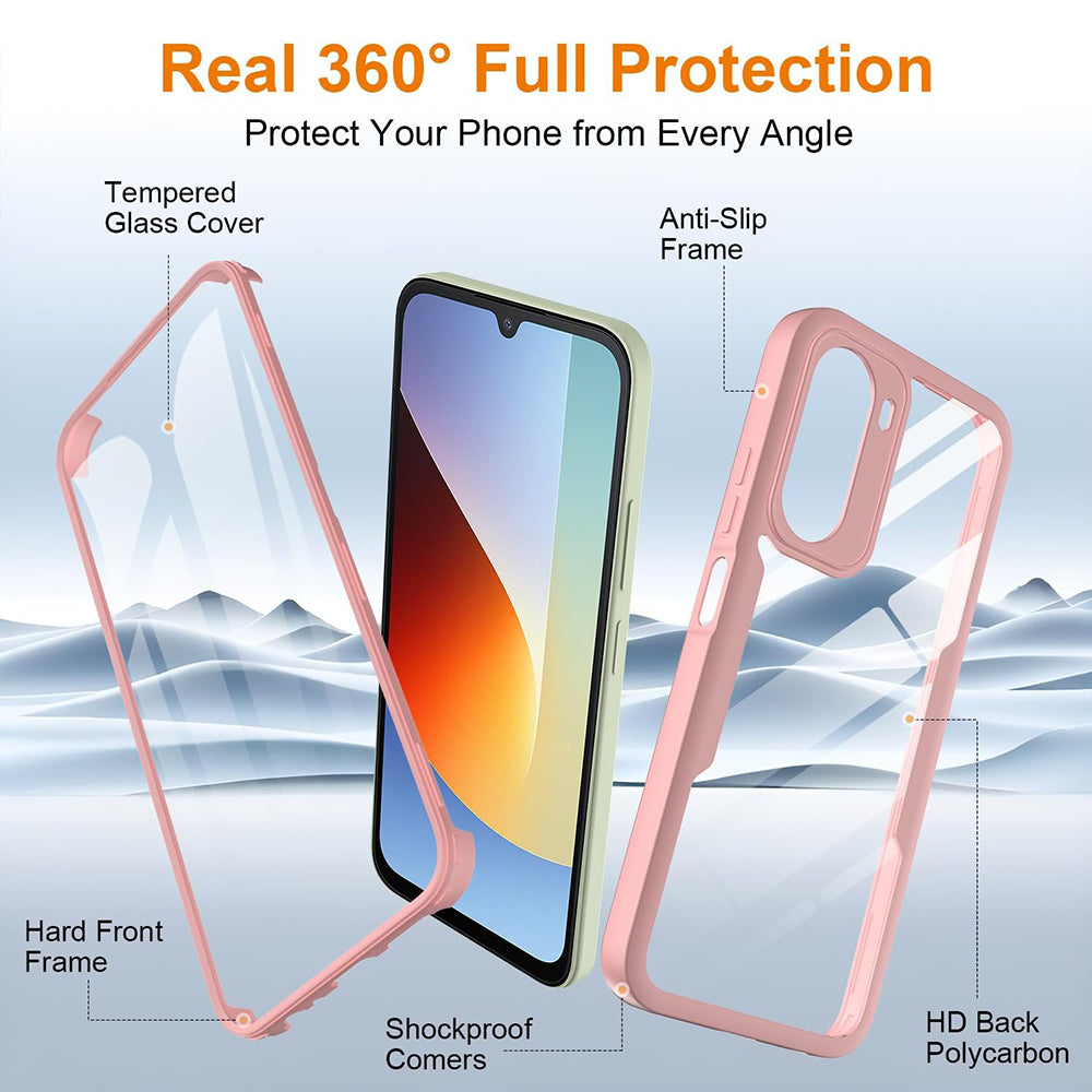 Custodia per Xiaomi Redmi A7 Pro 4G, Techsuit, ColorVerse 360, Rosa