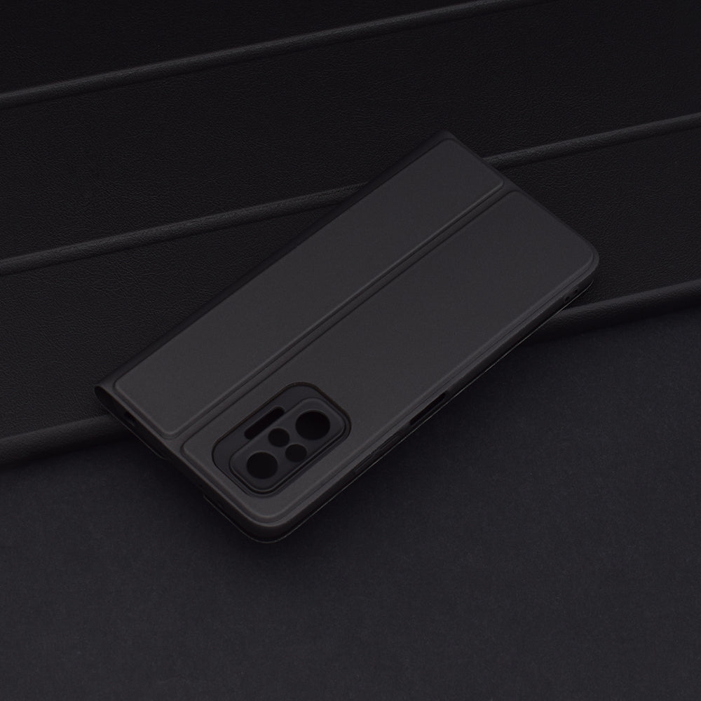 Custodia per Xiaomi Redmi Note 10 Pro Max / Note 10 Pro, Techsuit, Magskin Book, Nera