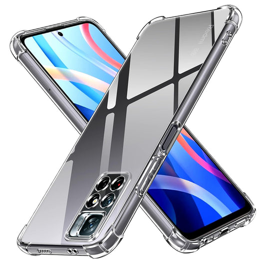 Custodia per Xiaomi Redmi Note 11S / Note 11, Techsuit, Shockproof Clear, Trasparente