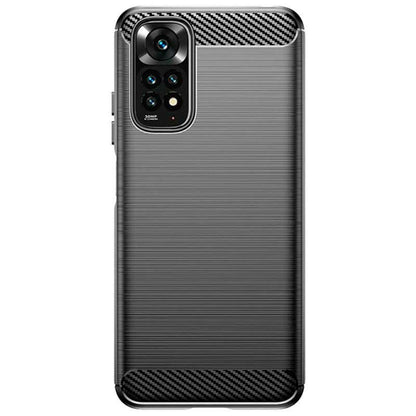 Custodia per Xiaomi Redmi Note 12 Pro 4G / Note 11 Pro 5G / Note 11 Pro, Techsuit, Carbonio, Nera