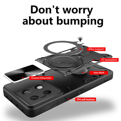 Custodia per Xiaomi Redmi Note 13 4G, Techsuit, CamGuard Pro, Nera