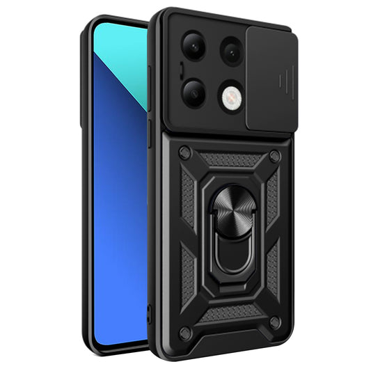 Custodia per Xiaomi Redmi Note 13 4G, Techsuit, CamShield, Nera