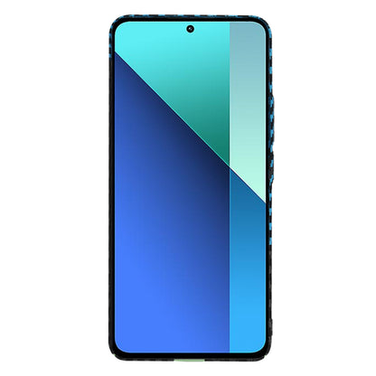 Custodia per Xiaomi Redmi Note 13 4G, Techsuit, Carbonite FiberShell, Nero Bleu