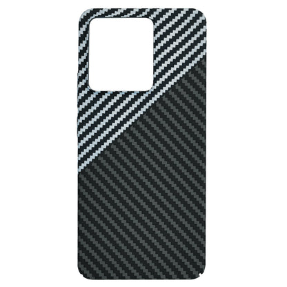 Custodia per Xiaomi Redmi Note 13 4G, Techsuit, Carbonite FiberShell, Nero Grigio