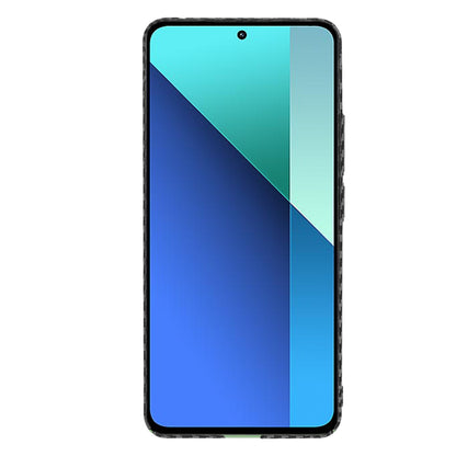 Custodia per Xiaomi Redmi Note 13 4G, Techsuit, Carbonite FiberShell, Nera