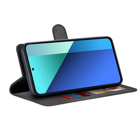 Custodia per Xiaomi Redmi Note 13 4G, Techsuit, Diary Book, Nera