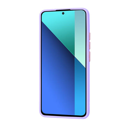 Custodia per Xiaomi Redmi Note 13 4G, Techsuit, HaloFrost, Viola Chiaro
