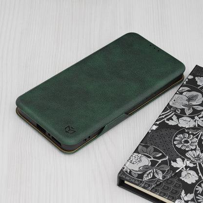 Custodia per Xiaomi Redmi Note 13 4G, Techsuit, Safe Wallet Plus, Verde