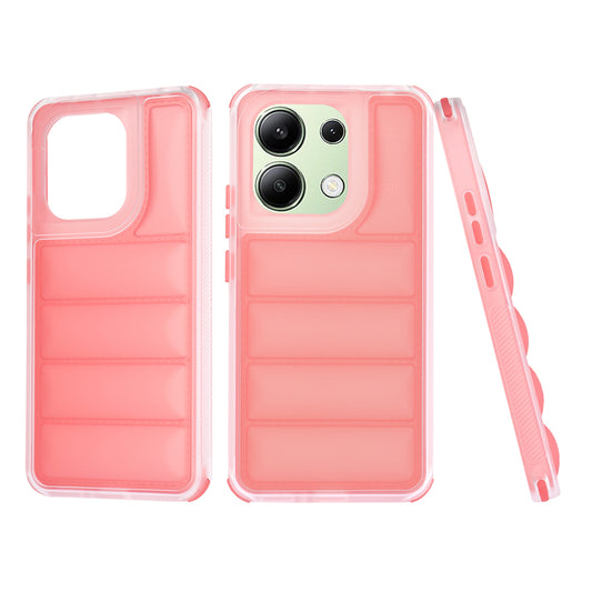 Custodia per Xiaomi Redmi Note 13 4G, Techsuit, Wave Shield, Rossa