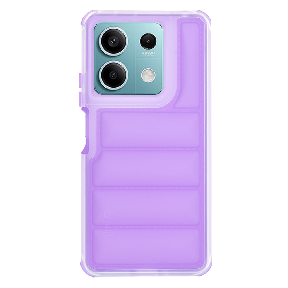 Custodia per Xiaomi Redmi Note 13 5G, Techsuit, Wave Shield, Viola