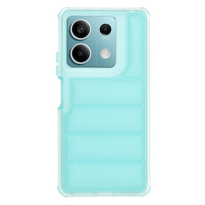Custodia per Xiaomi Redmi Note 13 5G, Techsuit, Wave Shield, Turchese