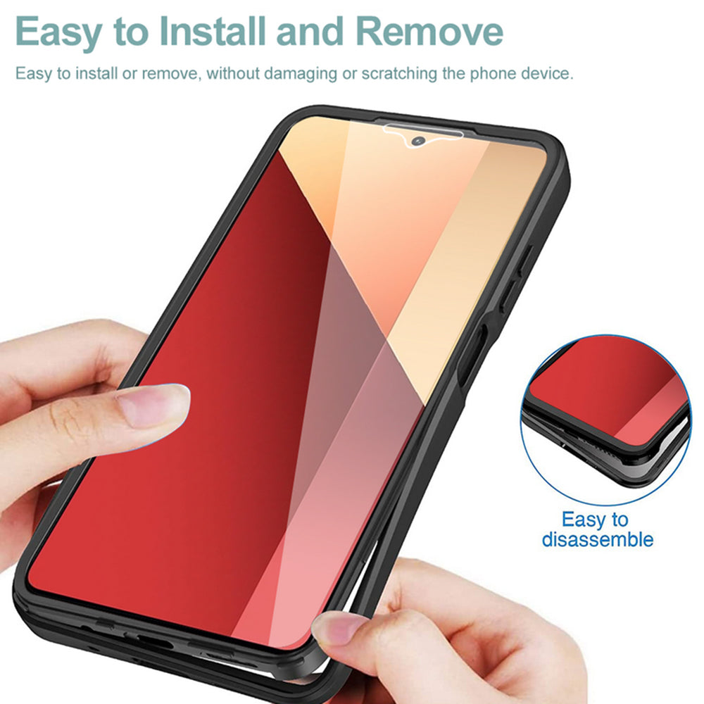 Custodia per Xiaomi Redmi Note 13 Pro 4G / Poco M6 Pro 4G, Techsuit, ColorVerse 360, Rosa