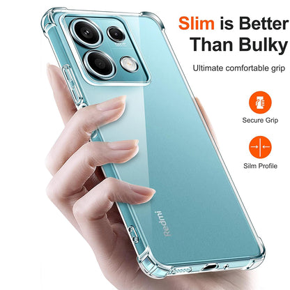 Custodia per Xiaomi Redmi Note 13 Pro 4G / Poco M6 Pro 4G, Techsuit, Shockproof Clear, Trasparente