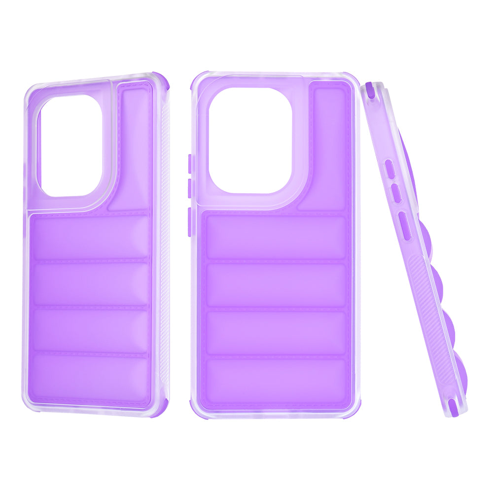 Custodia per Xiaomi Redmi Note 13 Pro 4G / Poco M6 Pro 4G, Techsuit, Wave Shield, Viola