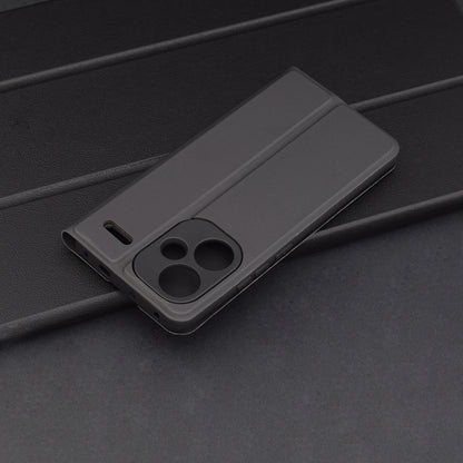 Custodia per Xiaomi Redmi Note 13 Pro+, Techsuit, Magskin Book, Nera