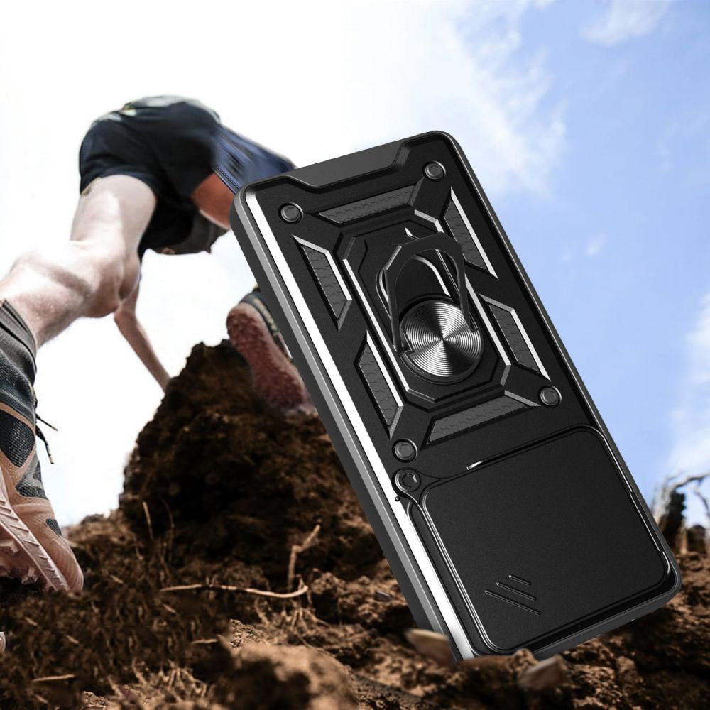 Custodia per Xiaomi Redmi Note 14 4G (Standard), Techsuit, CamShield, Nera