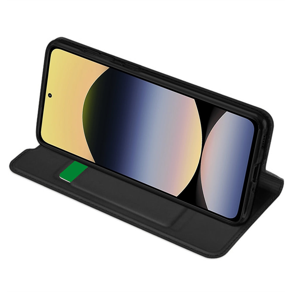 Custodia per Xiaomi Redmi Note 14 4G (Standard), Techsuit, Magskin Book, Nera
