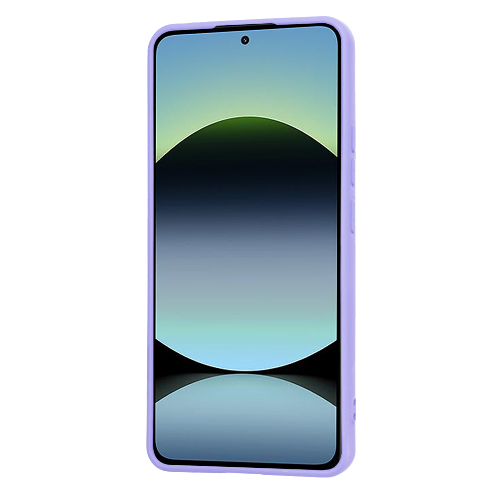 Custodia per Xiaomi Redmi Note 14 4G (Standard), Techsuit, SoftFlex, Viola Chiaro