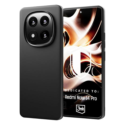 Custodia per Xiaomi Redmi Note 14 Pro 4G, 3MK, Nera Opaca
