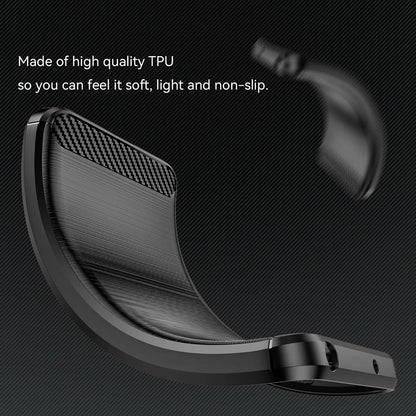 Custodia per Xiaomi Redmi Note 14 Pro 4G, Techsuit, Carbonio, Nera
