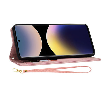 Custodia per Xiaomi Redmi Note 14 Pro 4G, Techsuit, FlipCraft, Rosa