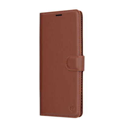 Custodia per Xiaomi Redmi Note 14 Pro 4G, Techsuit, Leather Folio, Marrone