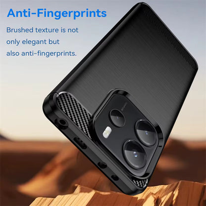 Custodia per Xiaomi Redmi Note 14S, Techsuit, Carbonio, Nera