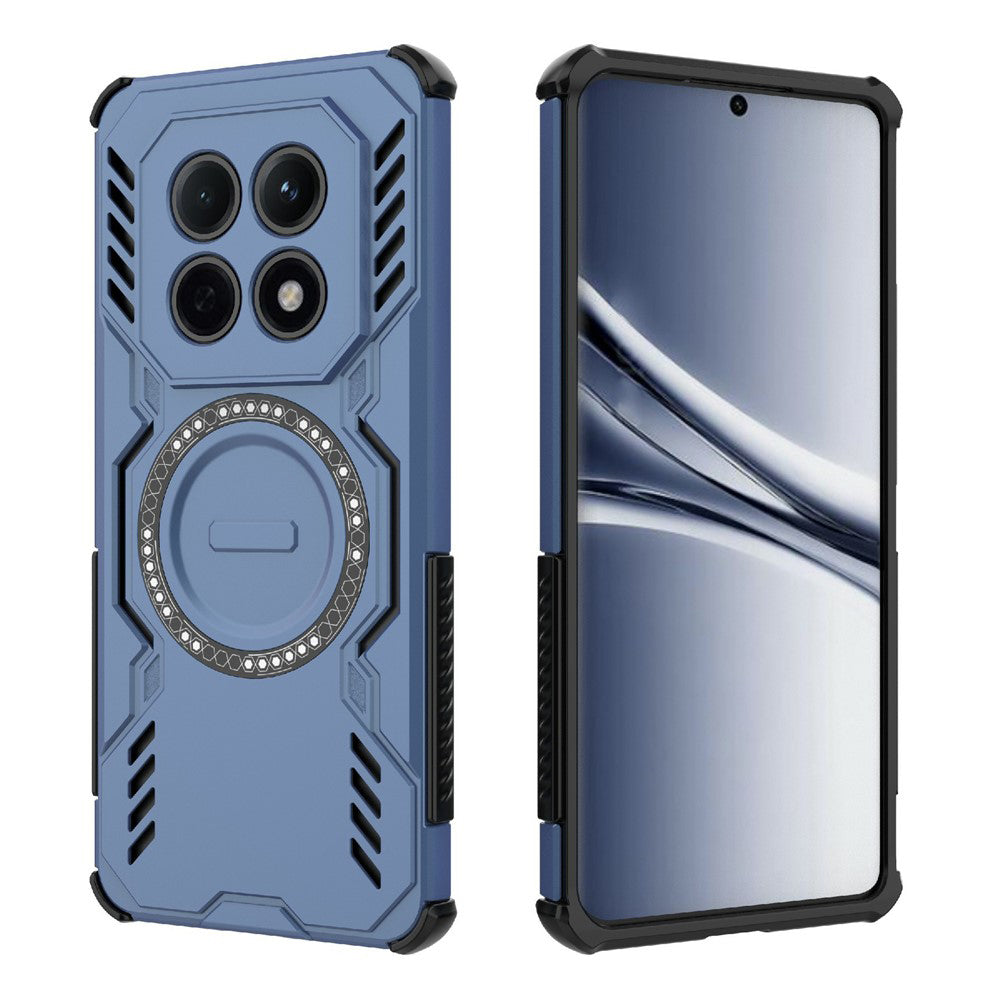 Custodia MagSafe per Xiaomi Redmi Note 15 4G, Techsuit, ArmorMag, Blu