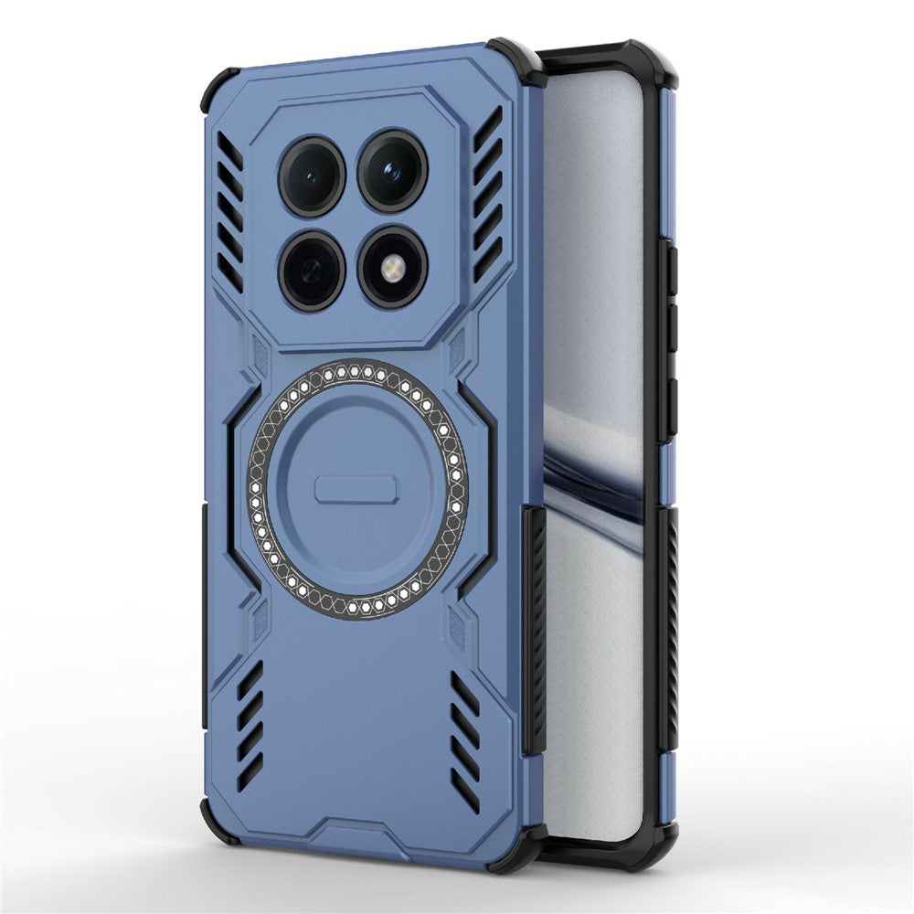 Custodia MagSafe per Xiaomi Redmi Note 15 4G, Techsuit, ArmorMag, Blu