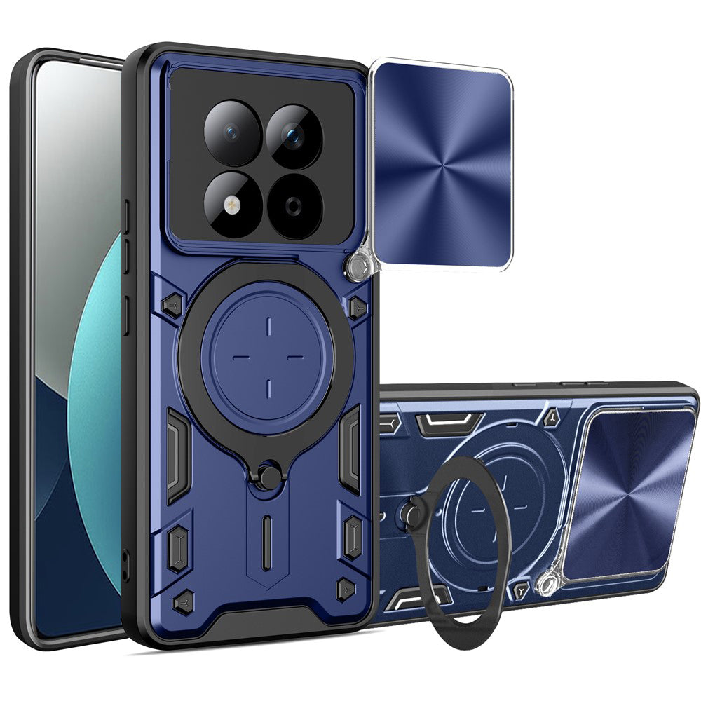 Custodia per Xiaomi Redmi Note 15 Pro 4G, Techsuit, CamGuard Pro, Blu