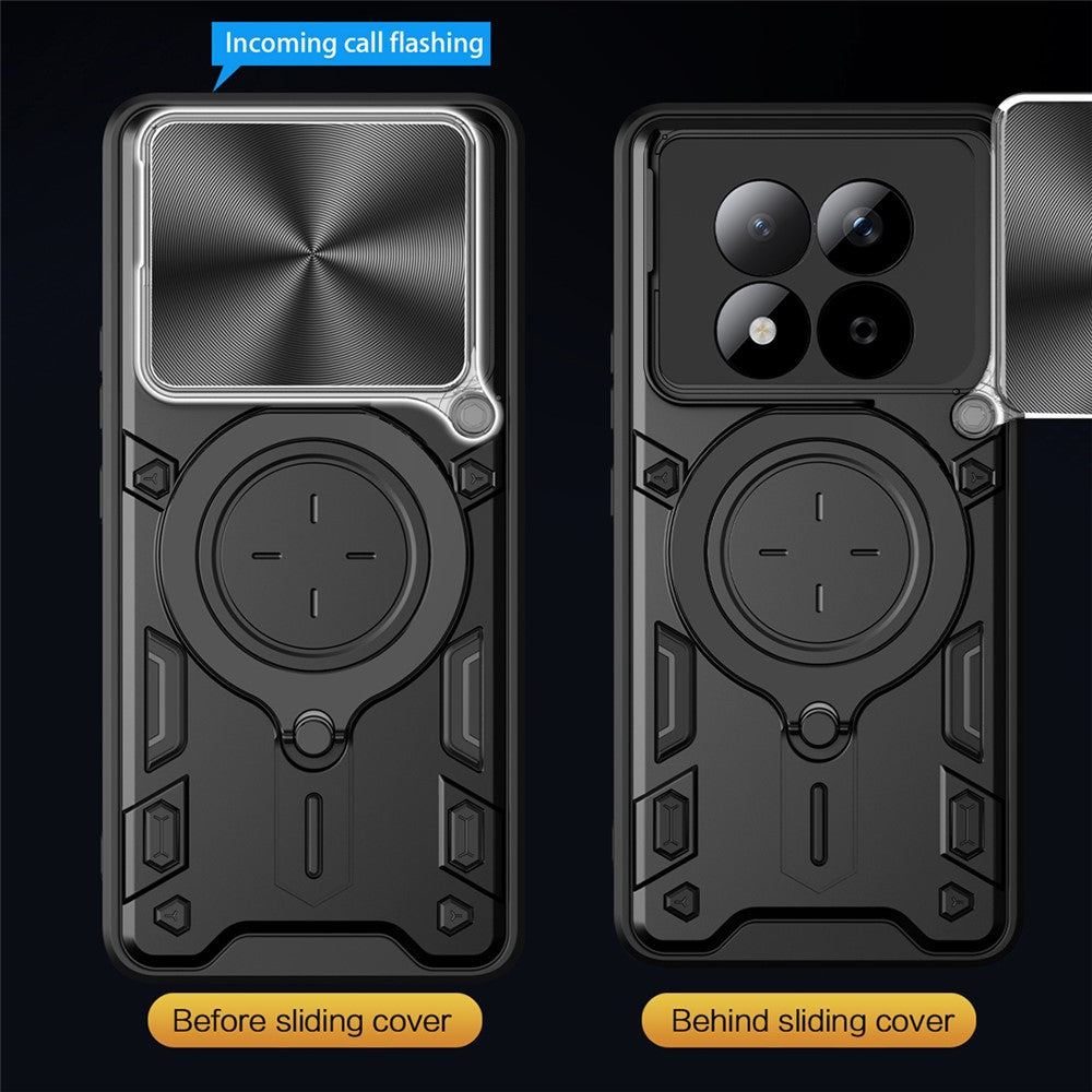 Custodia per Xiaomi Redmi Note 15 Pro 4G, Techsuit, CamGuard Pro, Blu