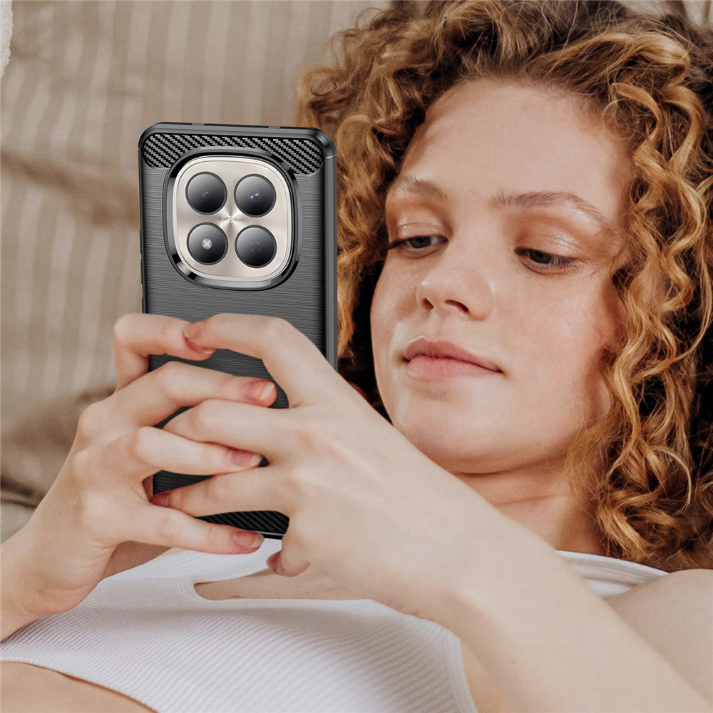 Case for Xiaomi Redmi Note 15 Pro 4G, Techsuit, Carbon, Black