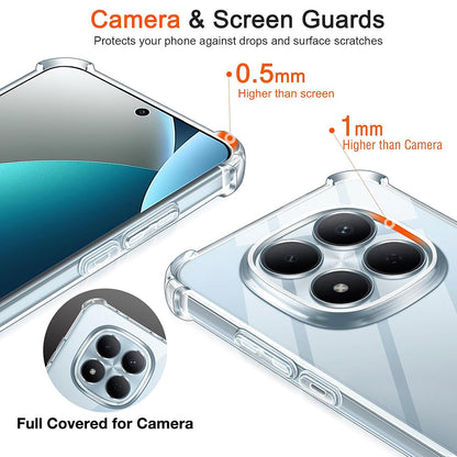 Custodia per Xiaomi Redmi Note 15 Pro 4G, Techsuit, Shockproof Clear, Trasparente