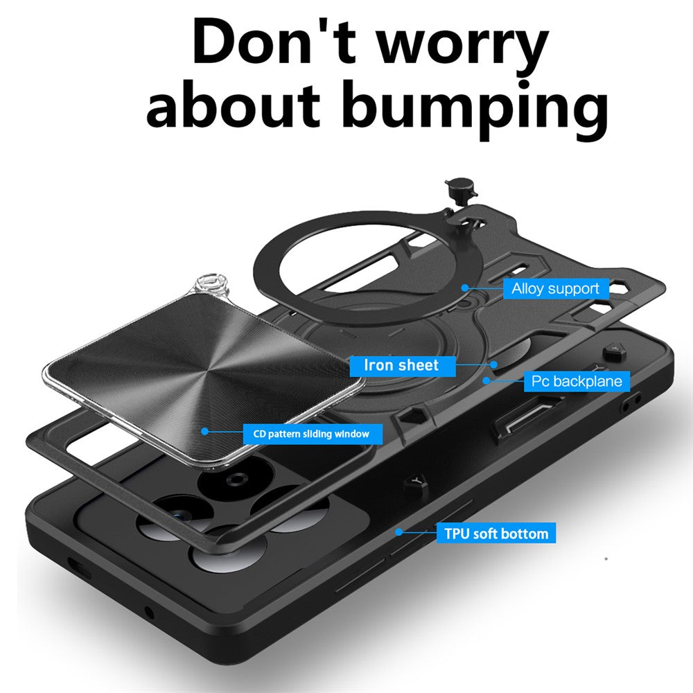 Case for Xiaomi Redmi Note 15 Pro 5G, Techsuit, CamGuard Pro, Blue