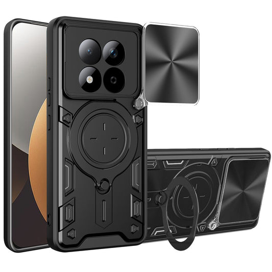 Custodia per Xiaomi Redmi Note 15 Pro 5G, Techsuit, CamGuard Pro, Nera