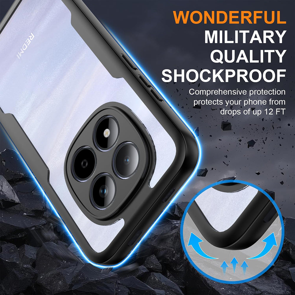 Custodia per Xiaomi Redmi Note 15 Pro 5G, Techsuit, ColorVerse 360, Nera