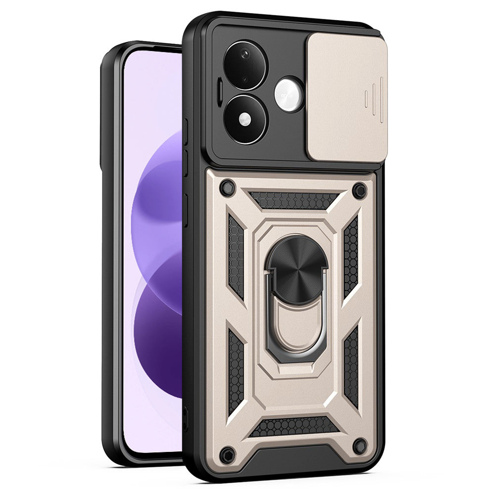 Cover per Xiaomi Redmi Note 17 4G / Note 17 5G, Techsuit, CamShield, dorata